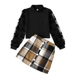 Alvivi Kids Girls Shiny Sequin Halter Neck Crop Tops wirh Skirt ...