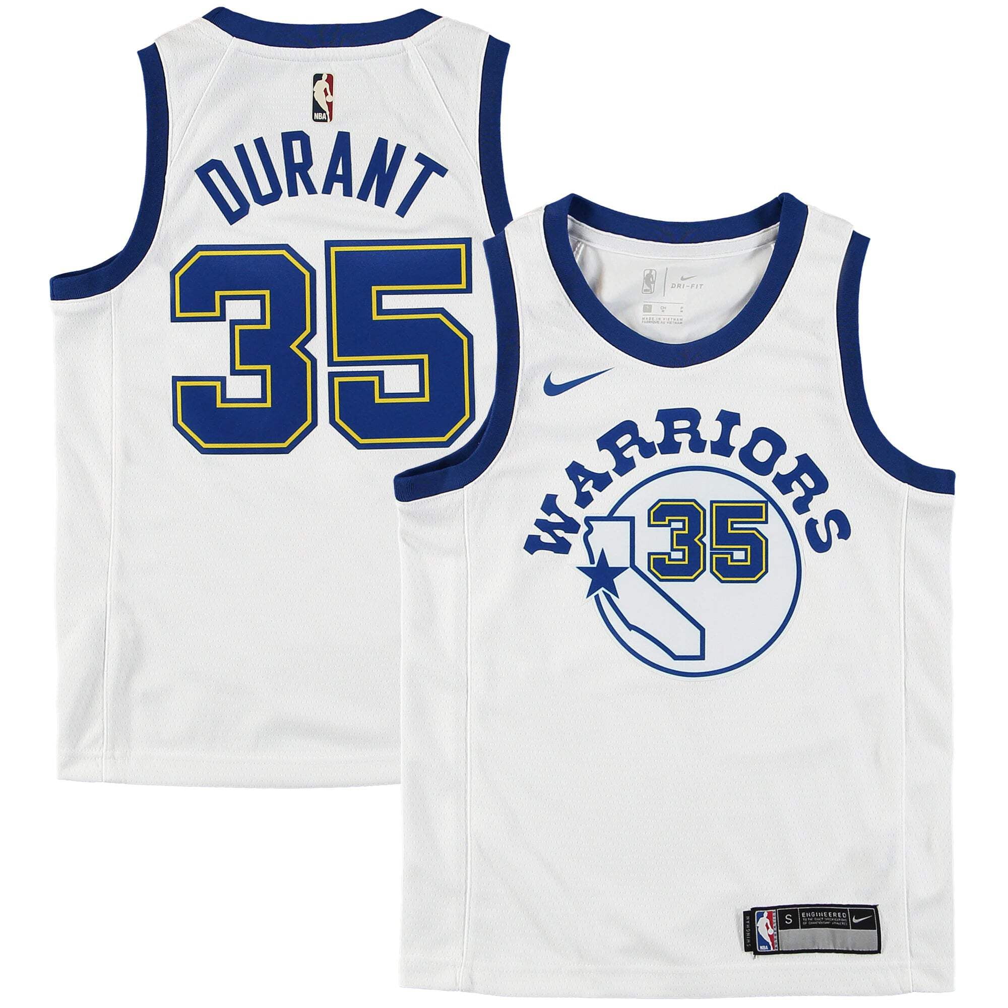 9Z2B7BZ4P DURANT Youth Nike NBA GS Warriors HWC Swingman Jersey Durant Walmart