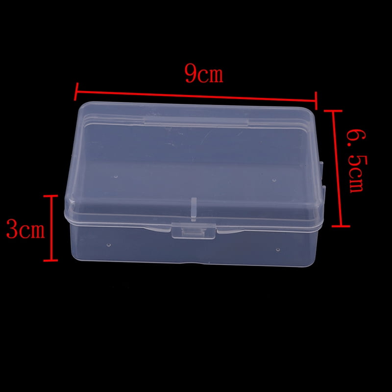 Transparent Small Plastic Box Storage Case 10pcs/1pcs Square Clear