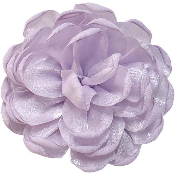 9cm Wedding Fabric Flower Brooch Pin Hair Clip for Women Men Elegant Big Camellia Rose Floral Brooches Lapel Pins Dainty Holiday Party Costume Dress Accessories Jewelry