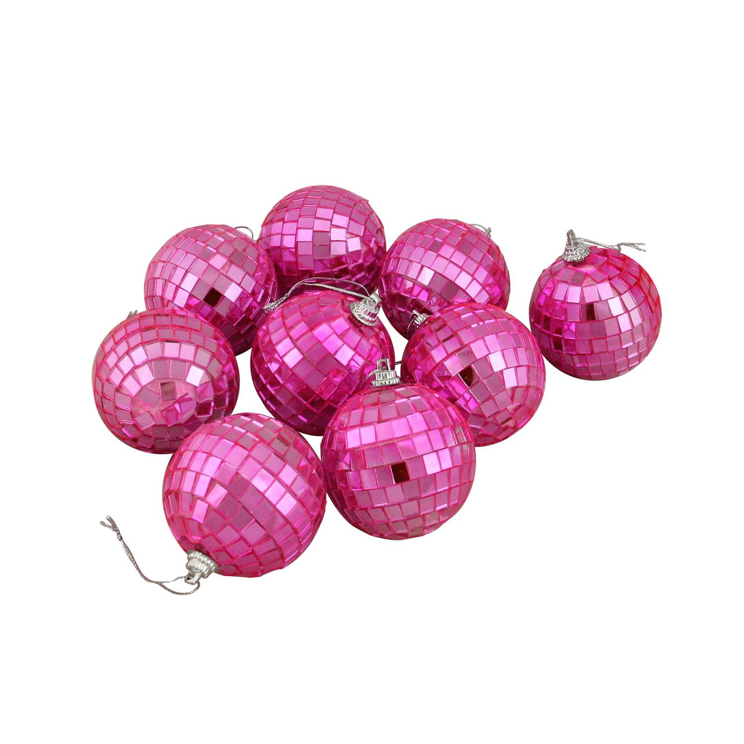 World Market Pink & Gold Ombre Disco Ball Ornament Winter