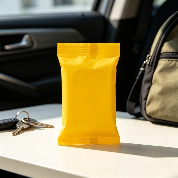 9ct Citrus Scent ToGo Disinfecting Wipes, Portable Travel MultiSurface Sanitizing Cleaning Wipes