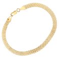 thumbnail image 1 of 9ct Gold Jewelco London Bismark Chain Bracelet 5mm 7.5 inch, 1 of 5