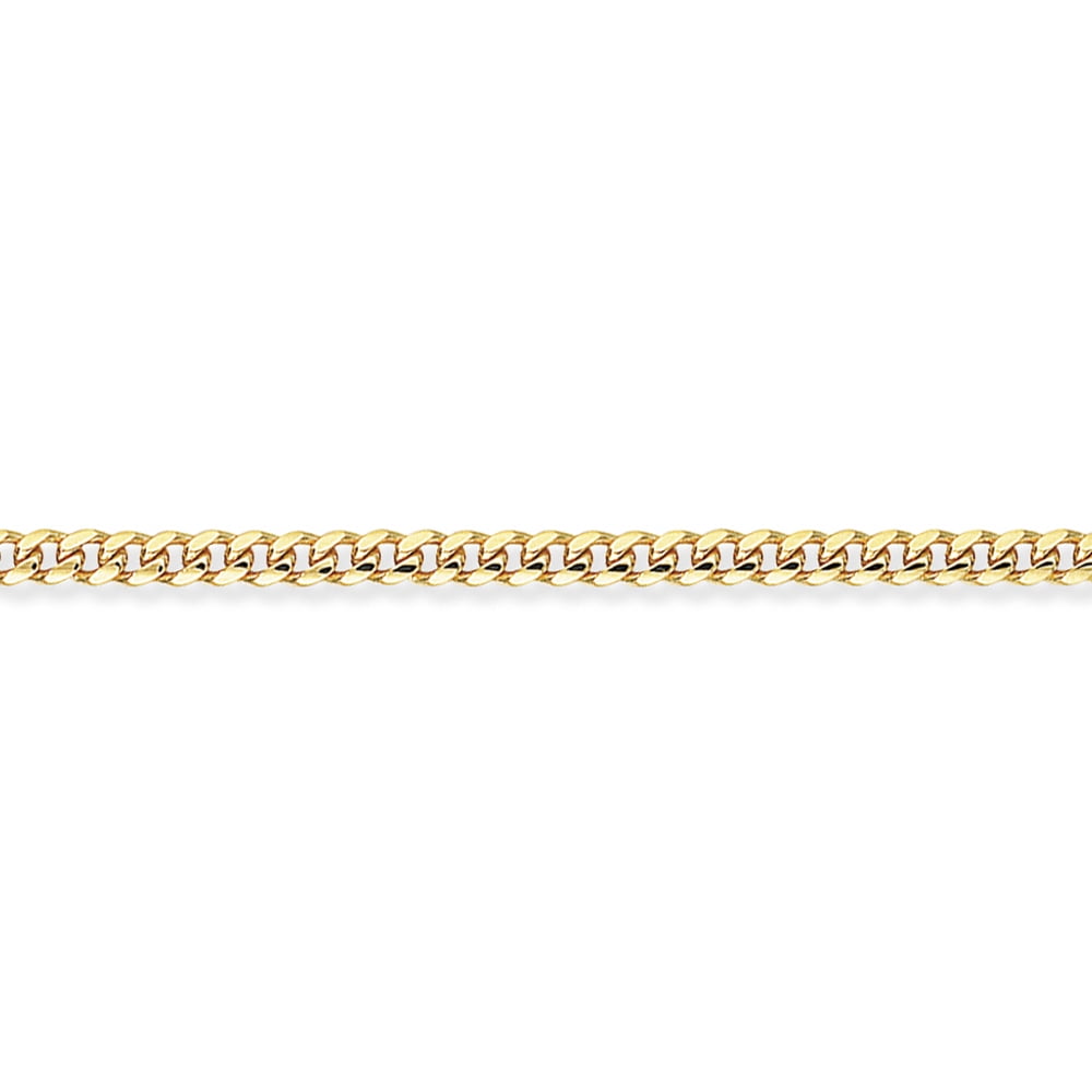 9ct Gold Jewelco London Bombe Dombed Curb Bracelet 3.5mm 8.5
