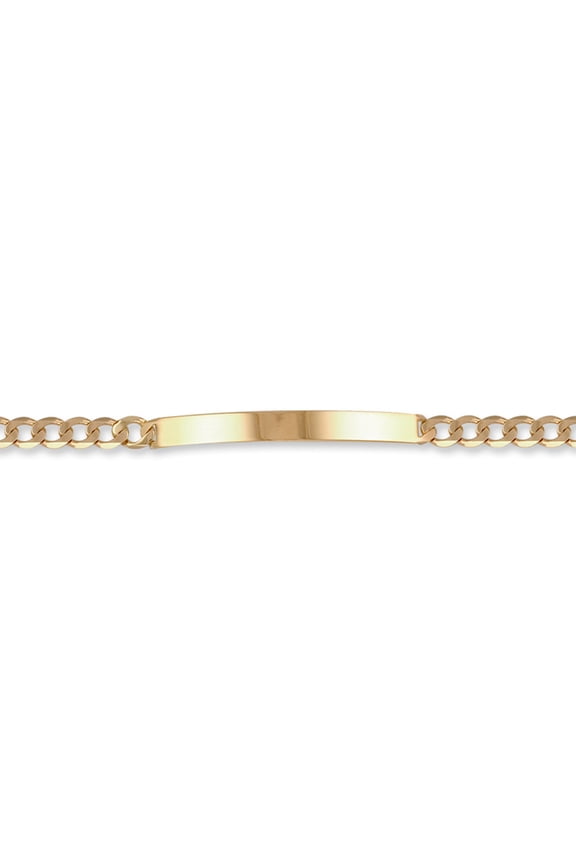 9ct Gold Jewelco London Curb Link 5.5mm Identity ID Bracelet, 7.5 inch