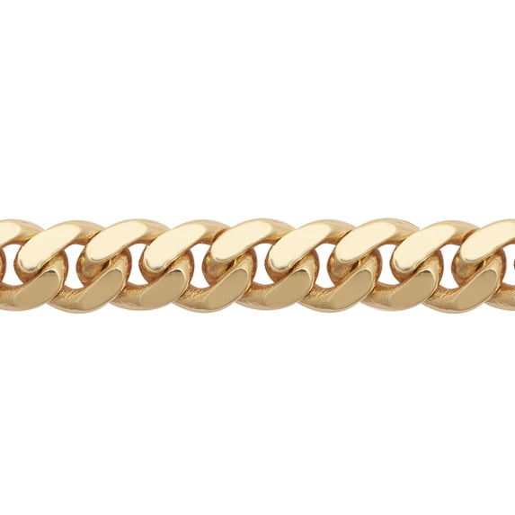 9ct Gold Jewelco London Domed Cuban Curb 10.5mm Chain Link Bracelet, 9 inch 23cm