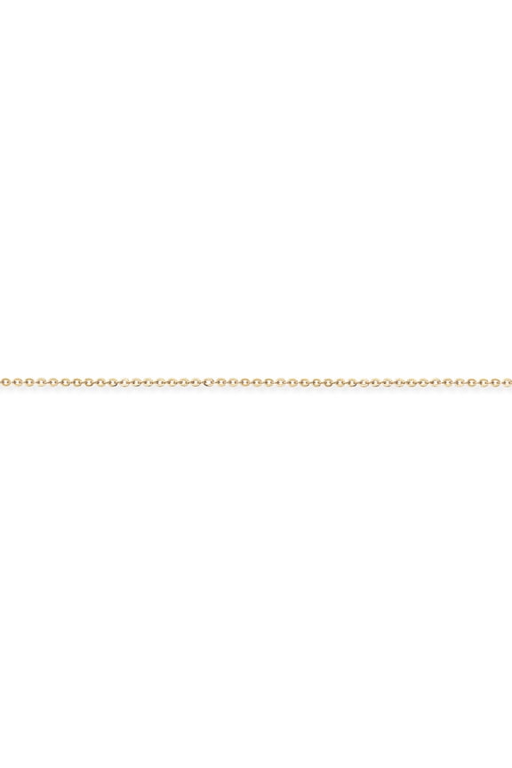 9ct Gold Jewelco London Fine Trace - Pendant Chain Necklace - 1.05mm