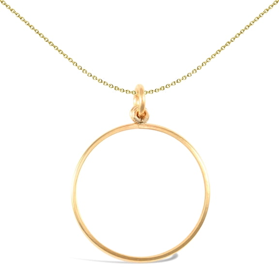 9ct Gold Jewelco London Plain Lightweight Half Sovereign Coin Mount Pendant
