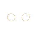 thumbnail image 1 of 9ct Gold Jewelco London Plain Sleeper Hoop Earrings, 1 of 3