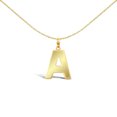 thumbnail image 1 of 9ct Gold Jewelco London Polished Block Identity Initial Charm Pendant Letter A, 1 of 4