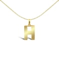 thumbnail image 1 of 9ct Gold Jewelco London Polished Block Identity Initial Charm Pendant Letter H, 1 of 4