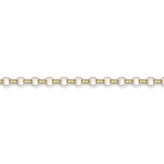 9ct Gold Jewelco London Round Belcher 4.7mm Chain Necklace