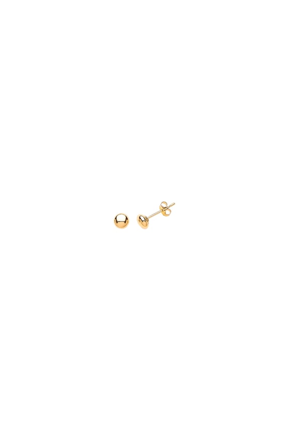 9ct Gold Jewelco London Round Dome Button Stud Earrings