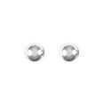 thumbnail image 1 of 9ct White Gold Jewelco London Ball Bead Stud Earrings, 4mm, 1 of 4