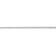 thumbnail image 1 of 9ct White Gold Jewelco London Silky Spiga Pendant Chain Necklace - 1.5mm Gauge, 1 of 4