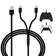 thumbnail image 1 of 9ft 2 in 1 USB-C Charge Cable for the PS5 / Series SX / Switch Lite, 1 of 15