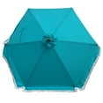 thumbnail image 1 of 9ft 6 Ribs Replacement Umbrella Canopy w/Fringed Valance in Turquoise (Canopy Only), 1 of 3