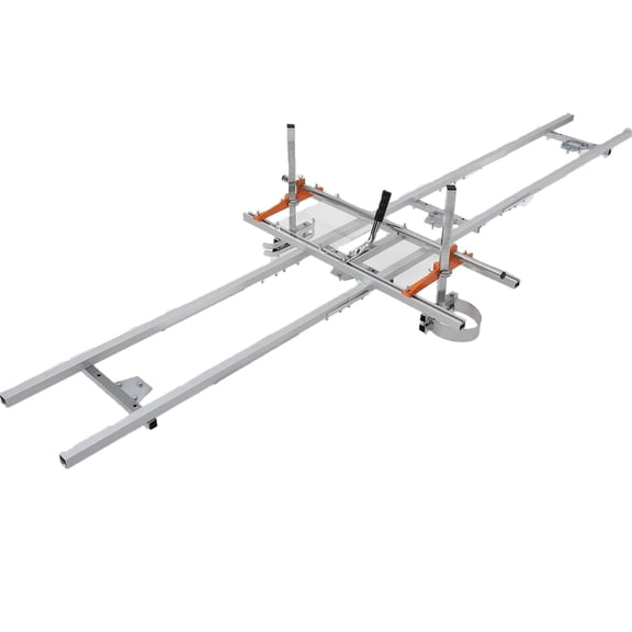9ft Adjustable Aluminum Chainsaw Mill Guide System Durable Portable Rail Track for 14-36 Inch Chainsaws Accurate Wood Planking for Workshop Carpentry