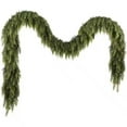 thumbnail image 1 of 9ft/5.9ft Christmas Garland Real Touch Norfolk Pine Garlands Artificial Christmas Greenery Garland for Home Fireplace, Wall, Indoor Outdoor, Holiday Party Decor, 1 of 5