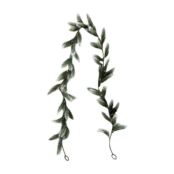 9ft Christmas Rattan Garland with 50 Lights, Pre-Lit Rattan Wreath for Door Wall Mantel Decor, Fire-Resistant Indoor Outdoor Holiday Decoration with White Lights