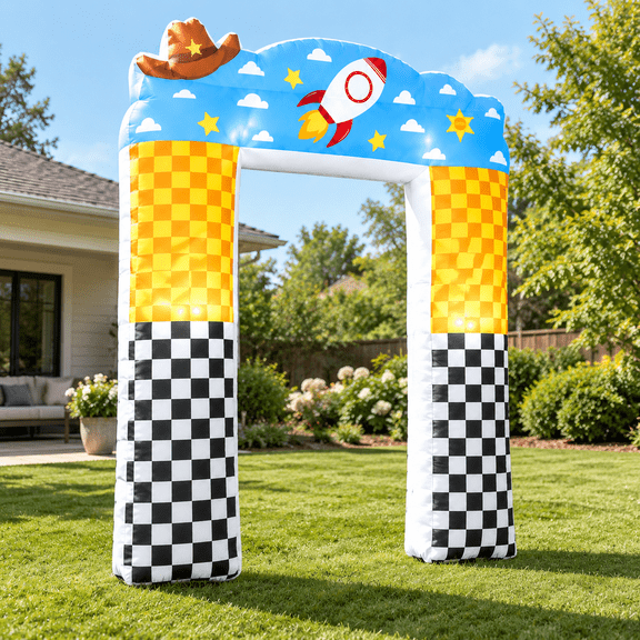 9ft Giant Inflatable Cow Cloud Themed Party Arch Decorations
