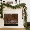 thumbnail image 1 of 9ft Handmade Christmas Garland,Cedar Artificial Greenery Cypress Pine Needles Seasonal Garland for Christmas Fireplace Winter Holiday Indoor Outdoor Decoration, 1 of 15
