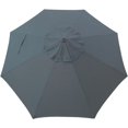 thumbnail image 1 of 9ft Market Patio Umbrella Canopy - 8 Ribs Canopy Replacement - UV Protective UPF 50+ and Fade Resistant Patio Canopy - Wind Vent Replacement Canopy Cover (Canopy Only) (Purple), 1 of 4