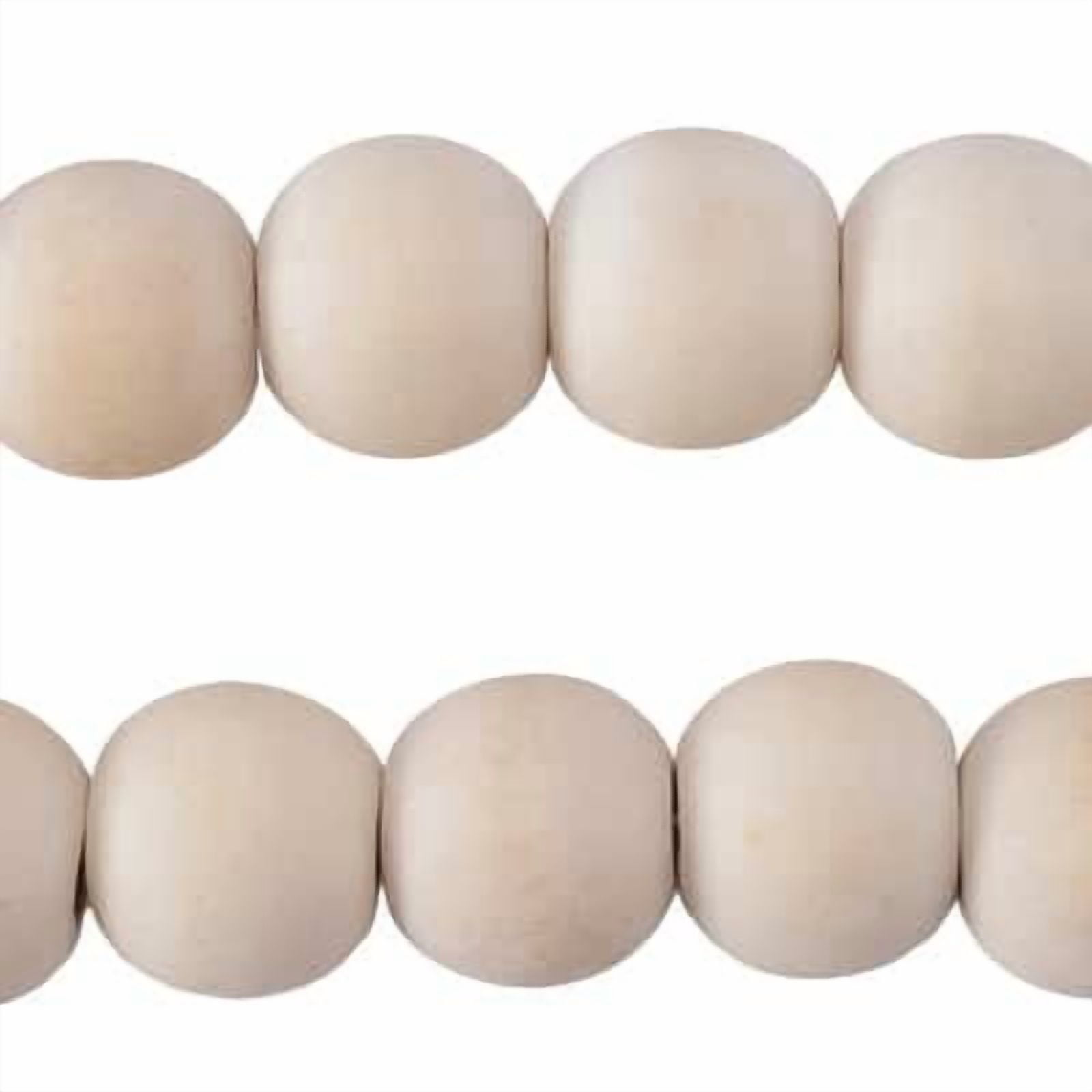 9ft. Natural White Wood Bead Garland by Ashland - Holiday and Christmas Home Decor
