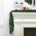 thumbnail image 1 of 9ft Non-lit Natural Feel Cedar Green Artificial Christmas Garland, Soft PE, 1 of 9