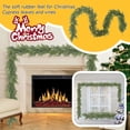 thumbnail image 1 of 9ft Non-lit Natural Feel Cedar Green Artificial Christmas Garland, Soft PE, 1 of 6