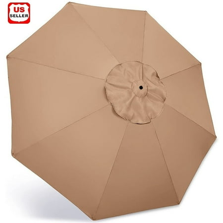 9ft Patio Market Table Outdoor Umbrella Replacement Canopy Cover (Canopy Only)
