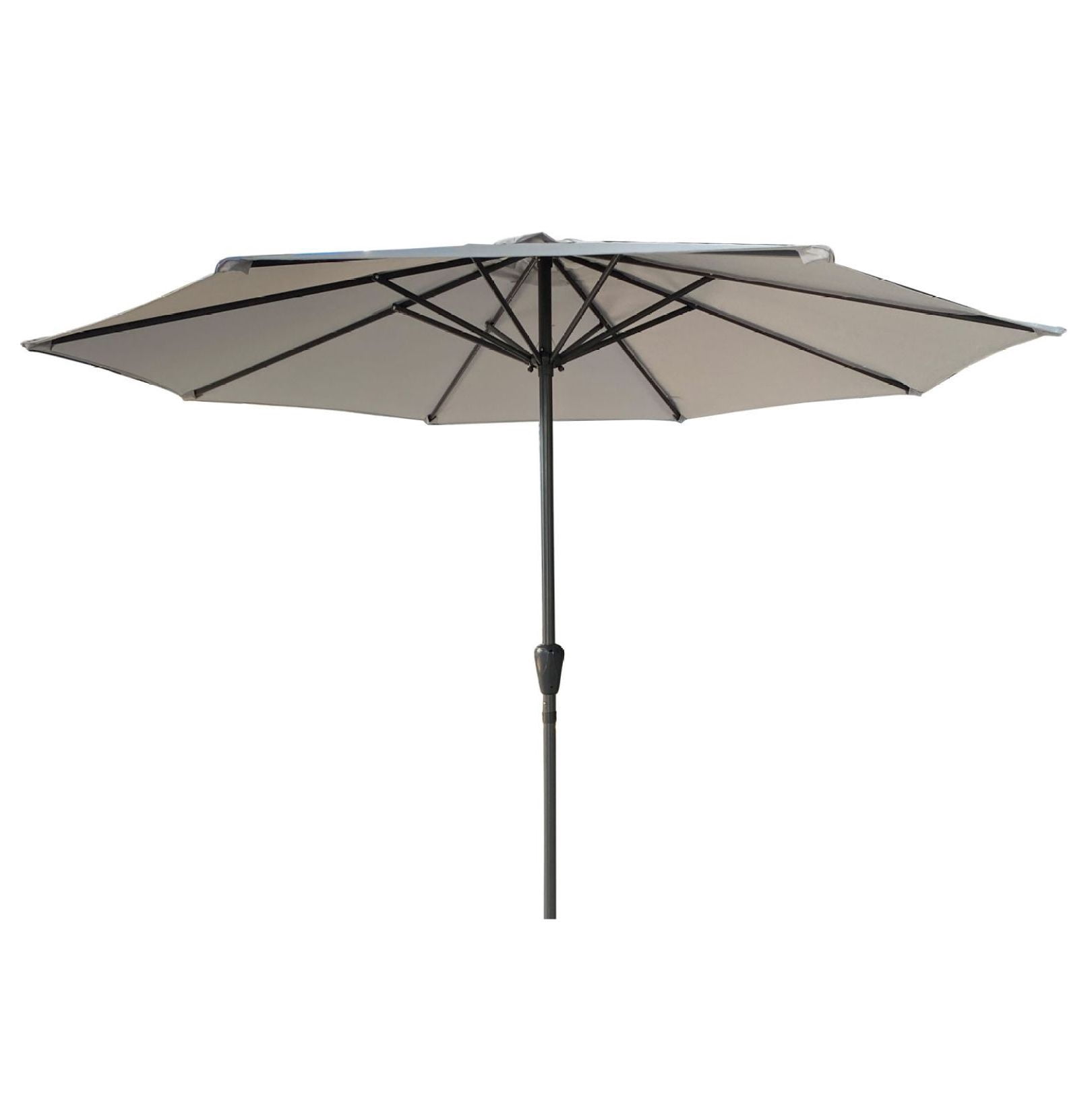 9ft Patio Umbrella Outdoor, Aluminum Table Umbrella with Tilt & Crank ...