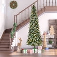thumbnail image 1 of 9ft Pre-Lit Christmas Tree Snow Flocked Holiday Decoration LED Lights, 1 of 1