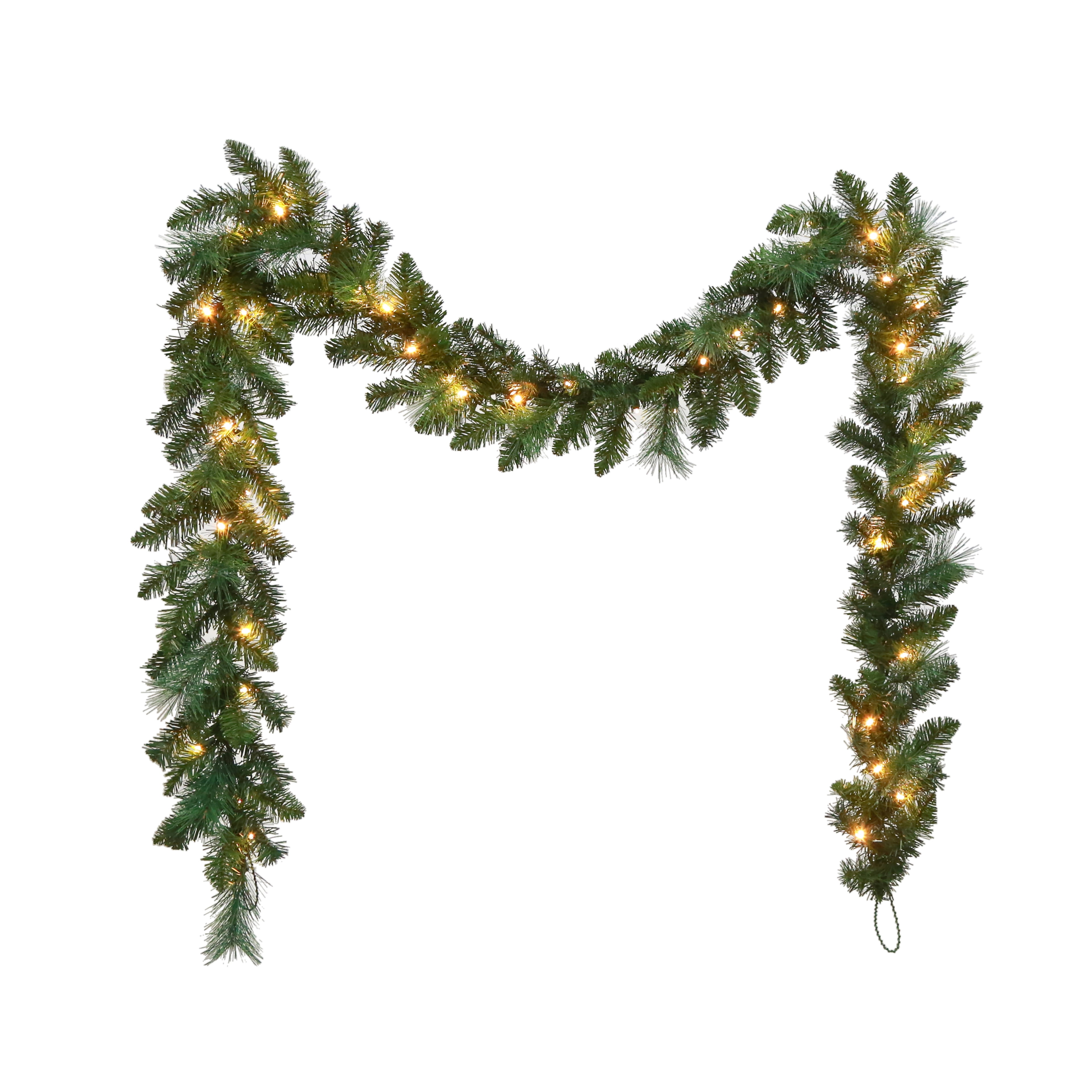 9ft. Pre-Lit Garland by Ashland - Holiday and Christmas Home Decor