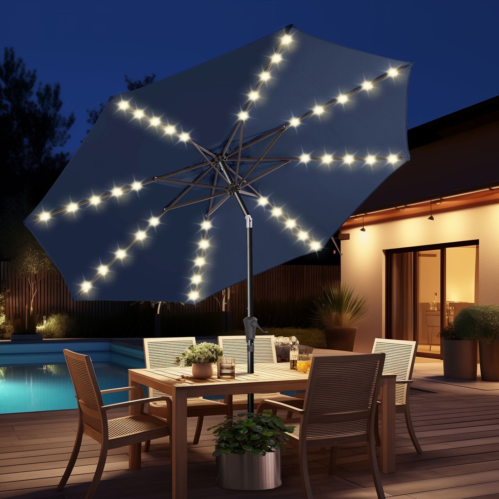 clearence sunbrella patio umbrellas PURPLE LEAF Umbrella 12FT Outdoor Umbrella Spectrum Denim The heavy 6' Sunbrella Round Patio Umbrella