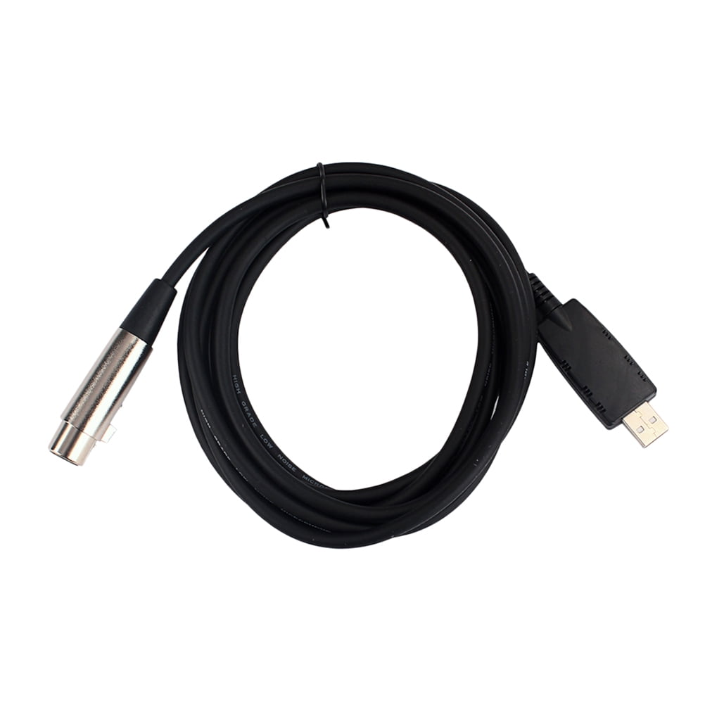 9ft USB MIC Link Cable USB Male to 3 Pin XLR Female Cable Cord Adapter