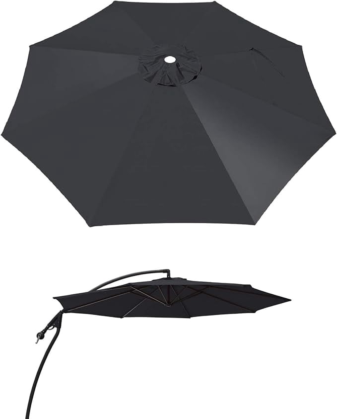 9ft Umbrella Top Cover Only Canopy 8rib Patio Replacement Canopy Outdoor (Canopy Only)
