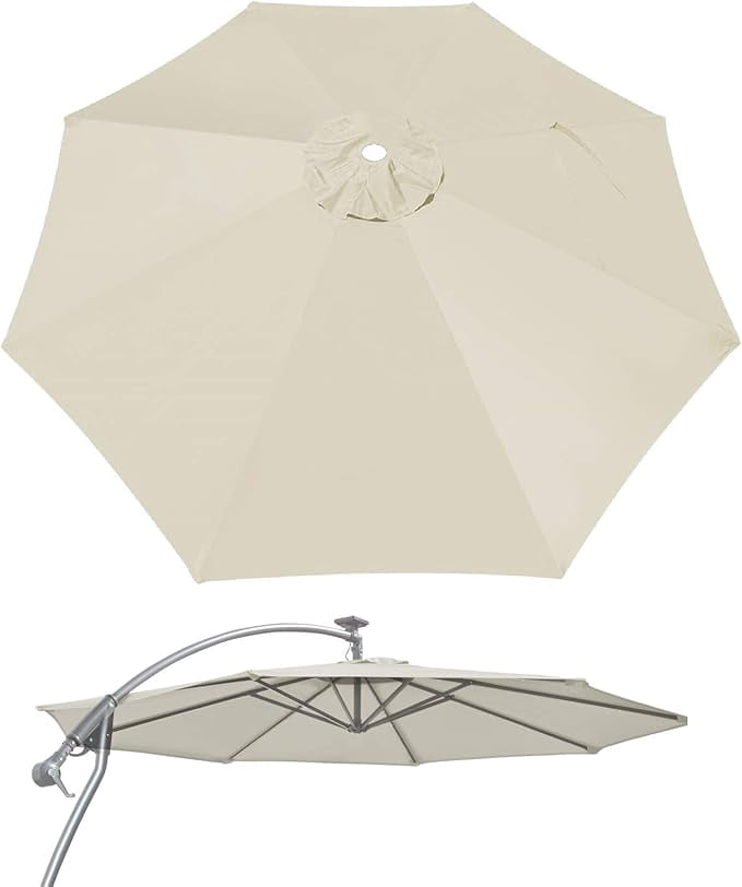 9ft Umbrella Top Cover Only Canopy 8rib Patio Replacement Canopy Outdoor (Canopy Only)
