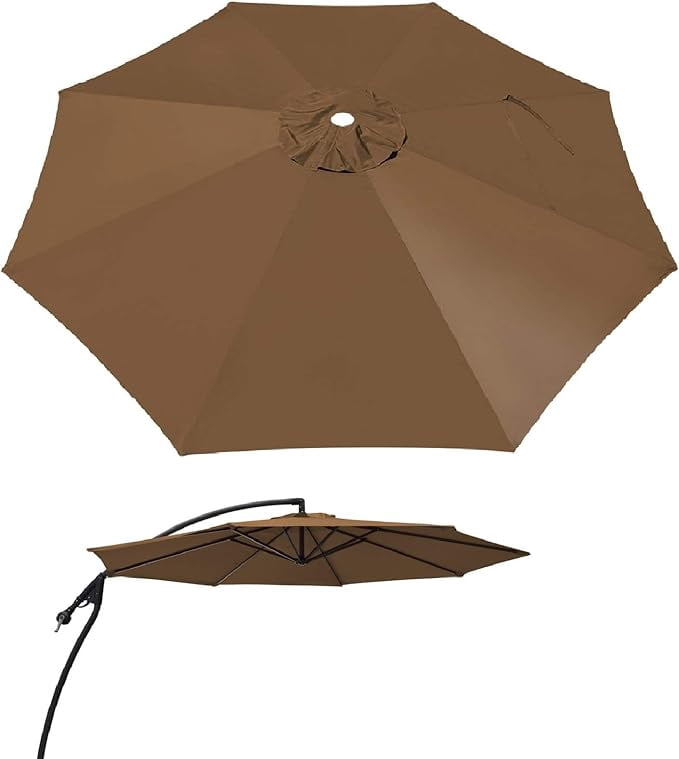 9ft Umbrella Top Cover Only Canopy 8rib Patio Replacement Canopy Outdoor (Canopy Only)