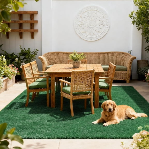 9ft. x 12ft. Synthetic Landscape Fake Grass Mat Artificial Pet Turf Lawn Garden