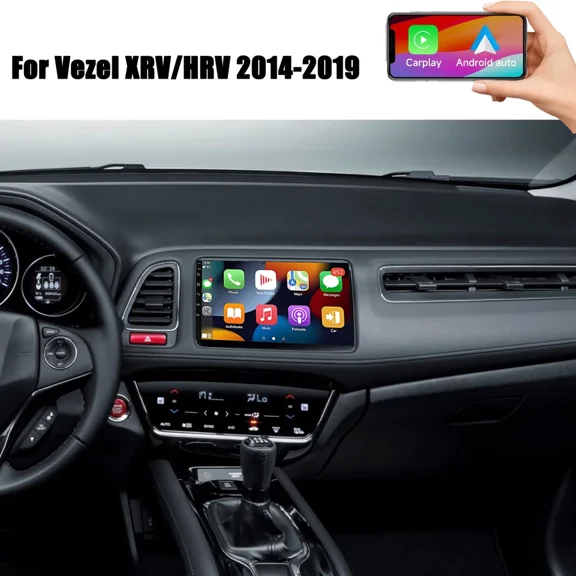 9in Android 13 Car Stereo Radio GPS Navigation 2+32G For Honda Vezel XRV/HRV 2014-2019 Built-in Wireless CarPlay Android Auto Bluetooth WiFi FM/RDS SWC + AHD Backup Camera