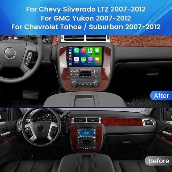 9in Android 13 Car Stereo Radio GPS Navigation Head Unit 2+64G for Chevrolet GMC 2006-2014 Support Wireless Carplay Android Auto Bluetooth WiFi FM/RDS SWC DSP
