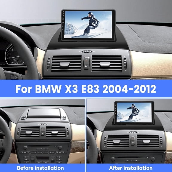 9in Car Stereo Radio 8-core 6+128G Android 15 For BMW X3 E83 2004-2012 Touchscreen Car Radio