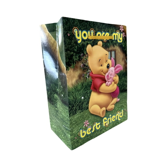 9in Disney's Winnie the Pooh Gift Bag - Piglet and Pooh Best Friends Gift Bag