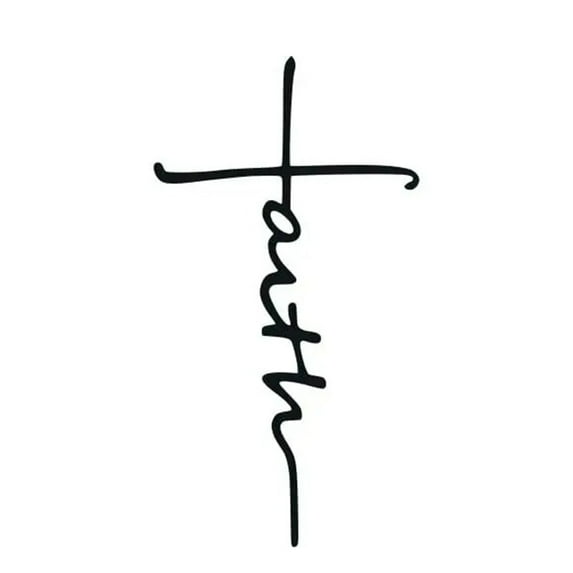 9in Metal Wall Art Cross Metal Wall Art - Black Home DecorationBedroom/Living Room/Home Decoration