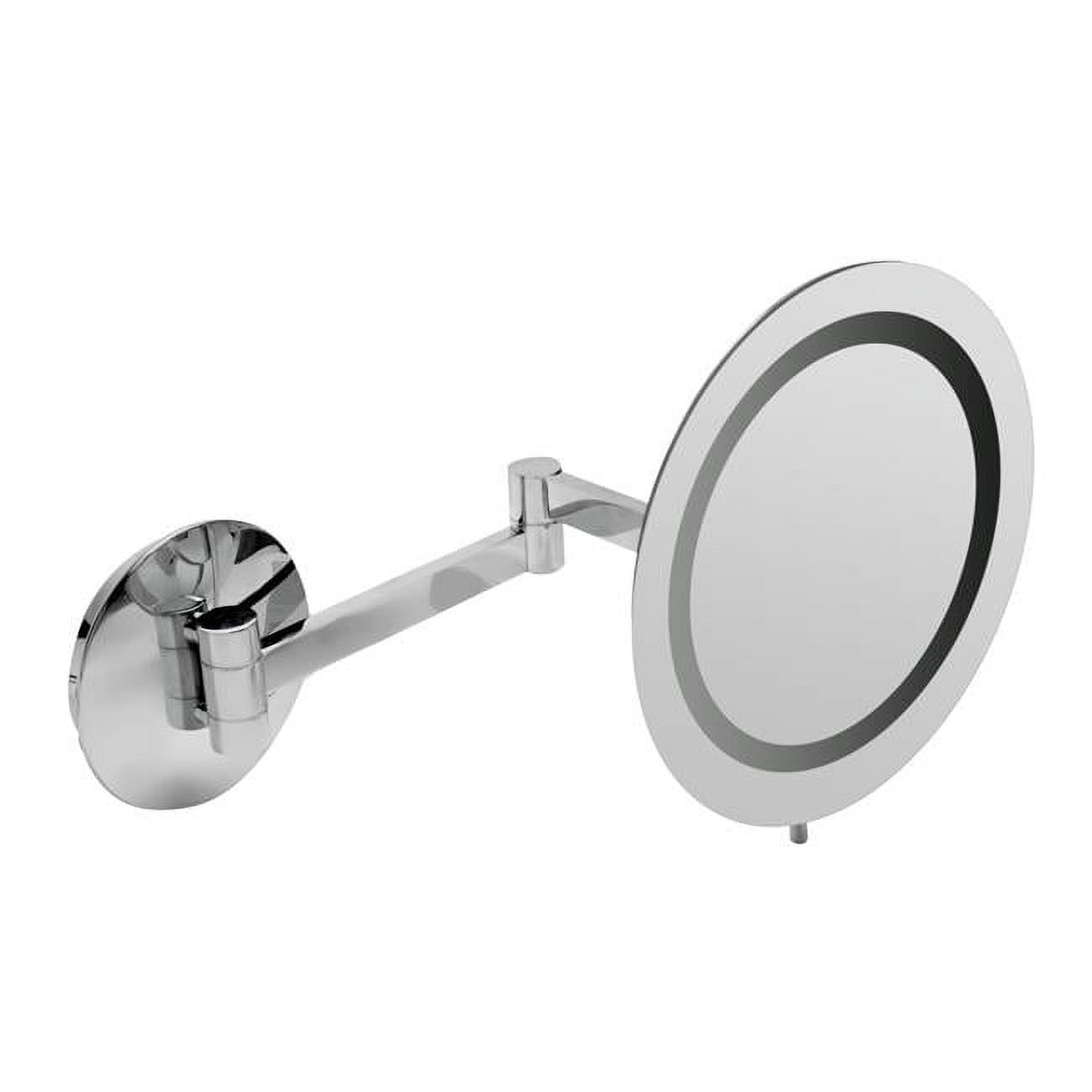 Elegant Polished Chrome 15.5" LED Lighted Wall Mount Magnifying Mirror