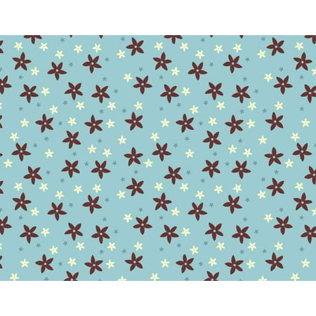 9in x 7in Flower Vinyl Skin Floral Sheet Sticker Flowers Decal