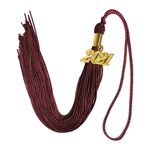 9inch Academic Graduation Cap Tassels Charm Pendant with Gold 2021 Student Hat Accessories