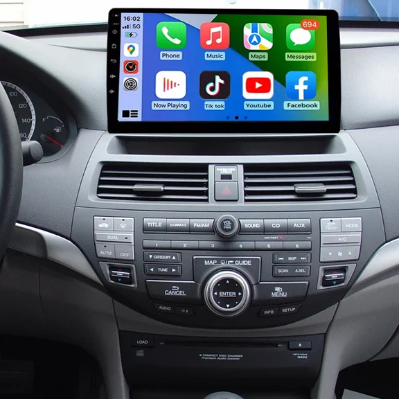 9inch Android 14 Car Stereo Radio Carplay GPS Navigation Compatible for Accord 8th 2008-2013
