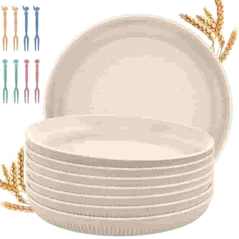 Are wheat straw plates microwavable?